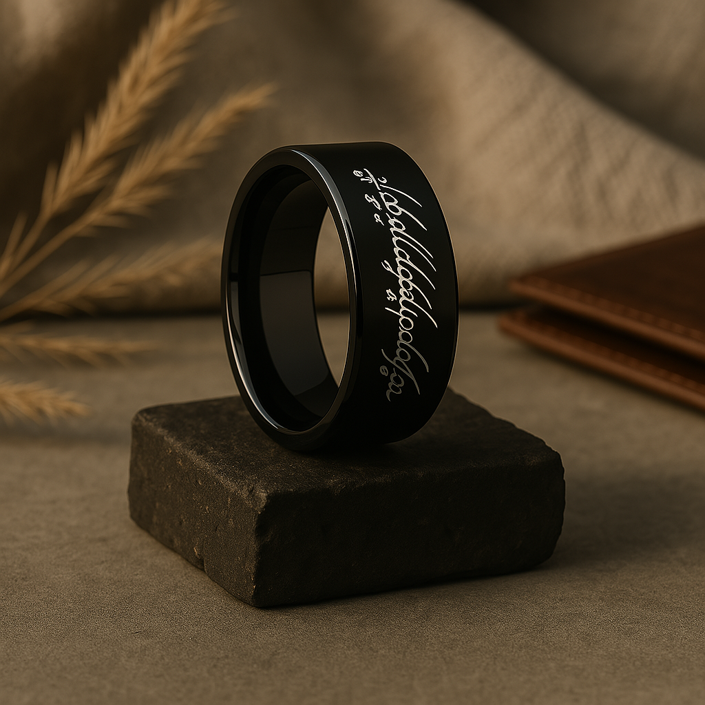 Men's Tungsten Ring LV218 Lord of the Ring