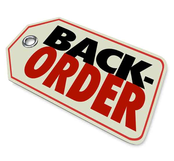 Back Order – Vitasteel