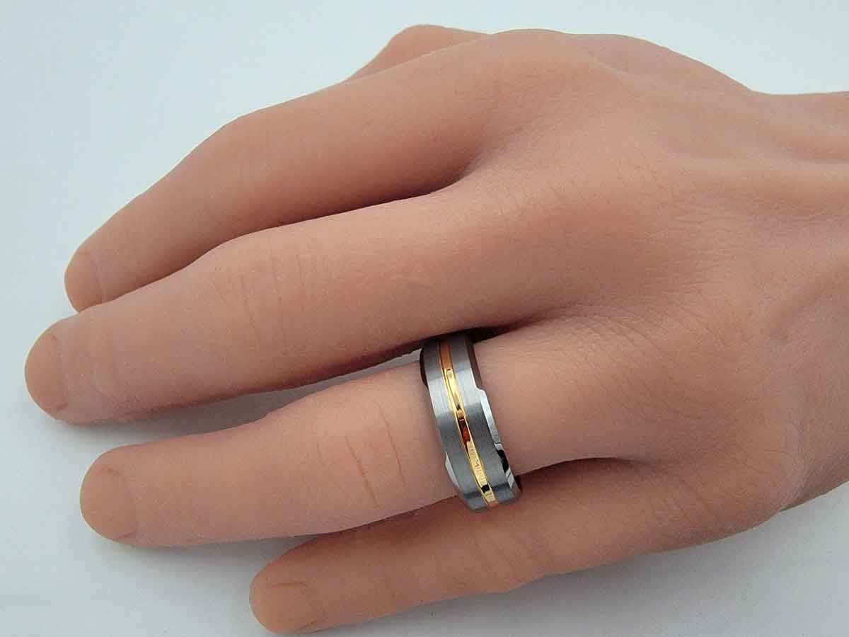 Men's Tungsten Ring V-1A44